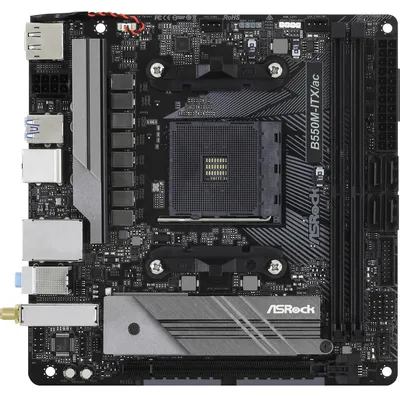 Immagine prodotto di ASRock B550M-ITX/ac AM4 mITX HDMI/DP DDR4 al dettaglio