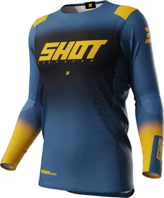 Immagine prodotto di Maglia da motocross Shot Aerolite Ultima, blu/giallo, taglia M