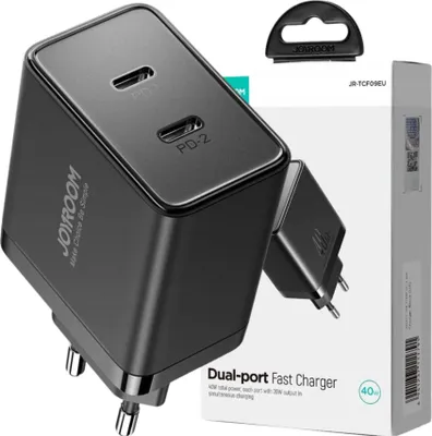 Image de Joyroom Chargeur rapide Jr-Tcf09 2X Usb-C 40W - Noir