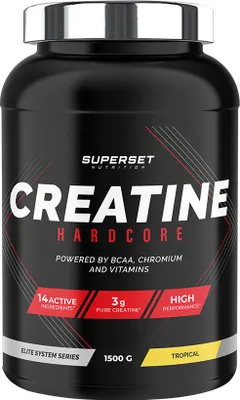 Image de Créatines - Superset Nutrition - CREATINE HARDCORE (1,5Kg) - Saveur Tropical