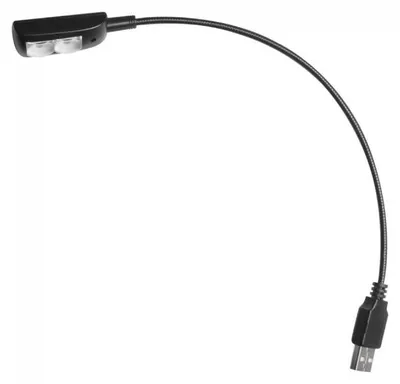 Produktbild von USB-Leuchte SLED1USBPRO, 200mm flexibler Schwanenhals, 2 LEDs, 2 Helligkeitsstufen