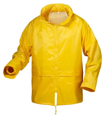 Zdjęcie produktu dla Kurtka przeciwdeszczowa nylon/winyl, rozmiar S, żółta