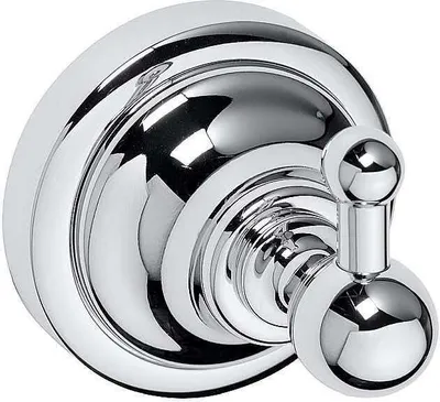 Produktbild von BETRO CHROM Kleiderhaken Messing Chrom 65x65x65 mm für Bad & Küche >> zum Bohren