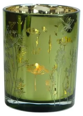 Image de Mars & More, lanterne "Feldblume" (fleur de champ), vert, petite, 12 cm