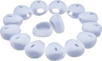 Immagine prodotto di INF Punte di ricambio in silicone per auricolari da 15-16 mm 10 paia Trasparente