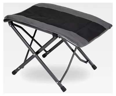 Produktbild von Faltbare Beinauflage | Klapphocker für Camping und Outdoor, belastbar bis 120 kg | Klappbarer Campinghocker mit Tragetasche | Zubehör für Campingmöbel