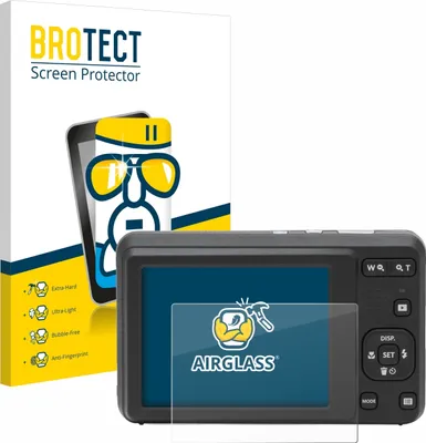 Produktbild von BROTECT Schutzglas für Kodak Pixpro FZ55 Schutzfolie Panzer Folie Glas Display Schutz klar