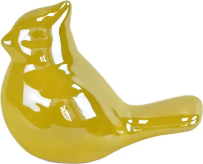Produktbild von Keramischer Vogel gelb 8 cm