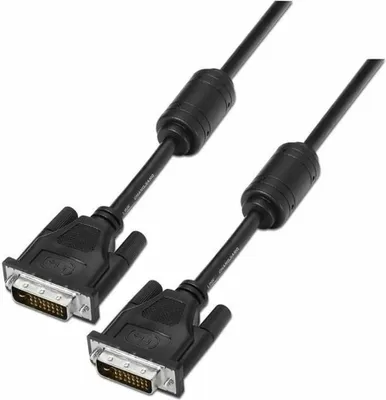 Image de Aisens - câble dvi dual link 24+1 avec ferrite, m-m, noir, 1,8m