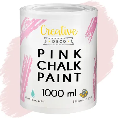 Productafbeelding van Creative Deco 1000 ml Roze Krijt-Verf