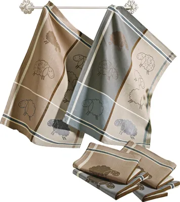 Produktbild von Kracht Geschirr- und Frottiertuch Schafe" 6er-Pack Schafe OneSize"