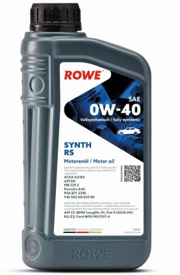 Produktbild von Rowe Hightec Synth RS SAE 0W-40 Motoröl, 1l