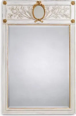 Produktbild von Casa Padrino Luxus Barock Spiegel Antik Weiß / Gold - Rechteckiger italienischer Barockstil Wandspiegel - Luxus Möbel im Barockstil - Luxus Qualität -  Italy