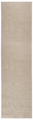 Produktbild von BELIANI Teppich Beige Kunstkaninchenfell Rechteckig 80x300 cm Holzoptik Modern für Fußbodenheizung Langflor Shaggy Läufer Flur Eingangsbereich