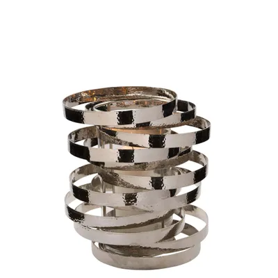 Produktbild von Fink Windlicht MIRAGE DH 27.50x30 cm silber Teelichthalter Windlichtglas