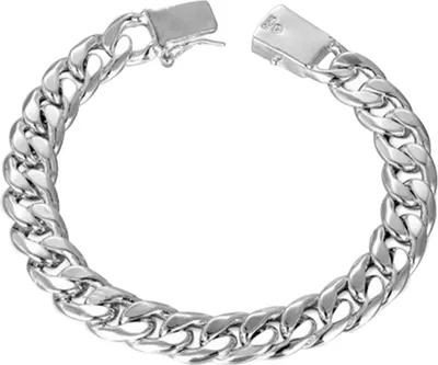 Produktbild von Uni-Armband aus Edelstahl, ausgehöhlte Kette, einfarbig, robuste Konstruktion, Glanz, Punk, Hip Hop, poliert, Geburtstagsgeschenk, Schmuck