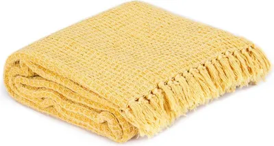 Obrázok produktu pre vidaXL Throw bavlna 220x250 cm horčicovo žltá