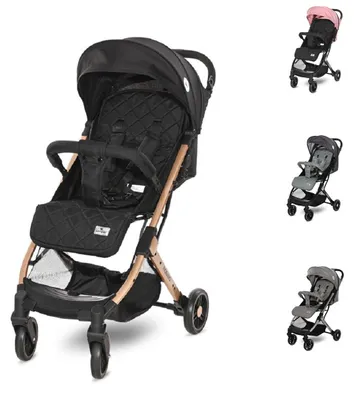 Produktbild von Lorelli Kinderwagen Fiorano faltbar, Ablagekorb, Frontbügel abnehmbar, Bremse schwarz