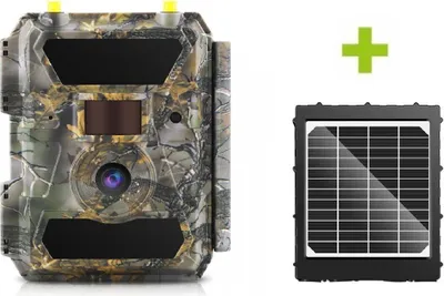 Zdjęcie produktu dla Fotopułapka OXE Panther 4G i słoneczny panel + 32GB SD karta i 12x bateria darmo!