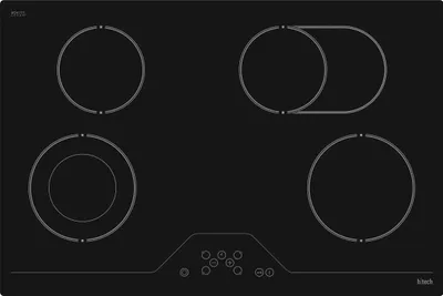 Produktbild von htech HTK65760 EG8360 Glaskeramik-Kochfeld autark 78 cm 4 Kochzonen Touchcontrol