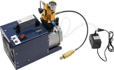 Produktbild von Elektrischer Hochdruckkompressor/Pumpe - Leichtbauversion, Manuelle Abschaltung - 40 MPa/6000 PSI - 1800 W - 2800 U/min - 220 V EU-Stecker - 15 kg