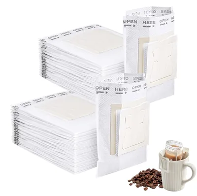 Productafbeelding van Drip Coffee Bag - Portiegewijze koffiefilters voor onderweg - 100 stuks - 2,95 x 3,54 inch