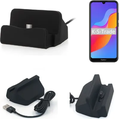 Produktbild von K-S-Trade Docking-Station kompatibel mit Samsung Galaxy A60 Ladestation Dock Ladegerät Docking Station Tischständer Ständer inkl. USB Typ C Kabel