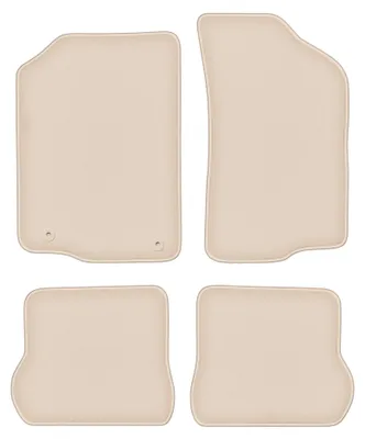 Produktbild von Velours-Fußmatten für Volkswagen Scirocco II 1981-1992 (Coupé) – 4-tlg, Beige, passgenau – Wielganizator FORTUNA