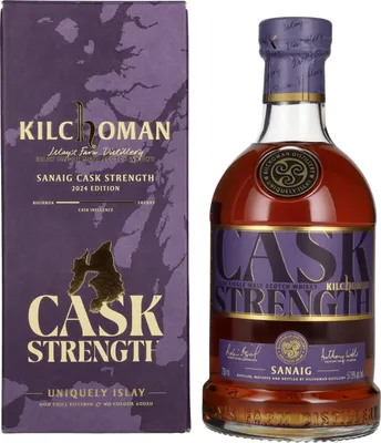 Image de Kilchoman SANAIG CASK STRENGTH Islay Single Malt Scotch Whisky 2024 57,8% Vol. 0,7l en boîte cadeau