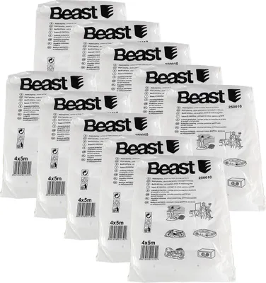 Produktbild von 10er Set Beast Maler Abdeckplane je 4x5 m