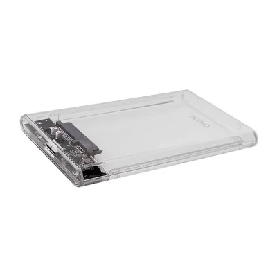 Imagen del producto de Savio 2.5: Carcasa externa para discos duros HDD/SSD, USB 3.0, transparente, modelo AK-66