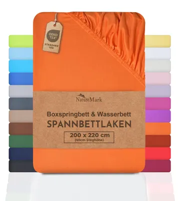 Obrázek produktu pro Základní prostěradlo pro boxspring a vodní postele 200 x 220 cm terrakota