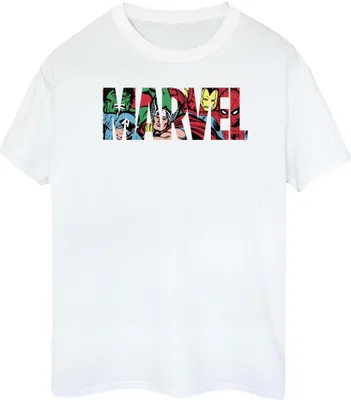 Produktbild von Marvel Comics - T-Shirt Logo für Damen BI1346 (M) (Weiß)
