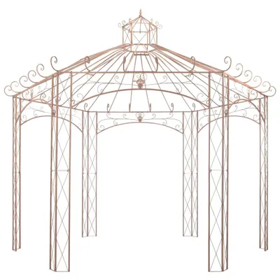 Immagine prodotto di Padiglione da giardino marrone antico 4 m in ferro