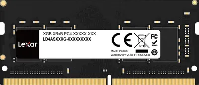Produktbild von Memorie RAM, Lexar, 8 GB, 3200 MHz, DDR4, Pentru notebook Lexar CL22, Negru