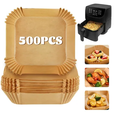Immagine prodotto di Solidchoice - Carta forno per friggitrice ad aria, 500 pezzi, 20-24 cm