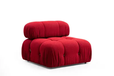 Produktbild von Hanah Home, Bubble- ARE1429, rot, Schlafsofas, Rahmen: Buchenholz / Spanplatte