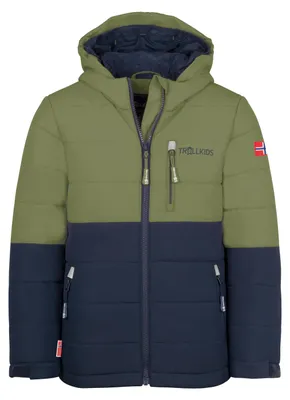 Produktbild von TROLLKIDS Hemsedal Snow Jacket XT Kinder-Skijacke, Grün, Gr. 98