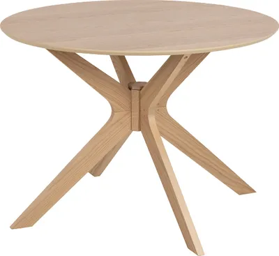 Image de Smuk Table à manger Ø 105 cm Chêne Eleanor