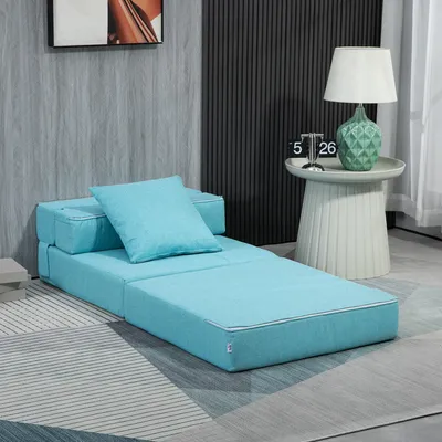 Produktbild von Bettsessel Polyester Schaumstoff, Hellblau