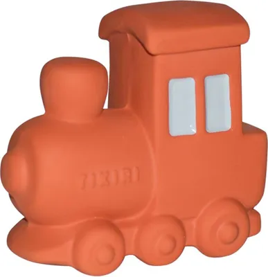Produktbild von Tikiri Badespielzeug Zug Vroom Vroom Friends aus Naturkautschuk