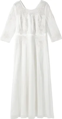Produktbild von sheego Damen Große Größen Abendkleid mit weit ausgestelltem Rockteil Abendmode elegant Rundhals-Ausschnitt Spitze