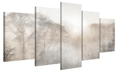 Produktbild von LUMASOUL Leinwand Bilder, Leinwandbild Natur Motiv, Wandbilder Holzrahmen, Bilder 100x50cm Wald 3 Wald 20