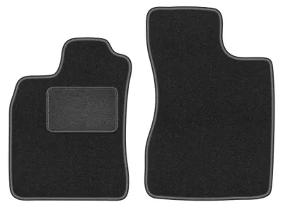 Image de Tapis avant en moquette pour Renault Twingo I 1993-2006 (à hayon) – 2 pièces, gris graphite, sur mesure – Wielganizator LUX