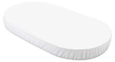 Produktbild von Waldin Large sheet 73x122 W2 baby bed 7in1 White - SH-OWAL-M-WHITE - 201175 | Spannbettlaken Babybett