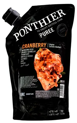 Produktbild von Ponthier CRANBERRY PÜREE Moos-Beeren-Frucht-Püree 1KG
