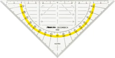 Produktbild von Aristo Geodreieck 16 cm mit Facette und Tuschenoppen