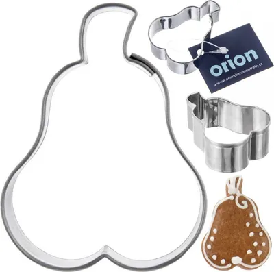 Image de Orion Emporte-pièce Poire Emporte-pièce pour biscuits Poire en acier inoxydable 4,5 cm