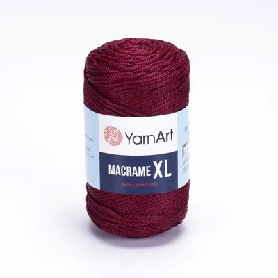 Obrázek produktu pro YarnArt Macrame XL příze 250 g / 100 m - barva 145 bordó - makramé příze