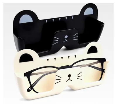 Produktbild von Wandhalterung für Brillen 2 Stück Auto, Halter für Brillen im Auto, Montage ohne Bohren, Katzen-Design, zum Aufhängen von Brillen und Sonnenbrillen im Büro- und Wohnzimmer